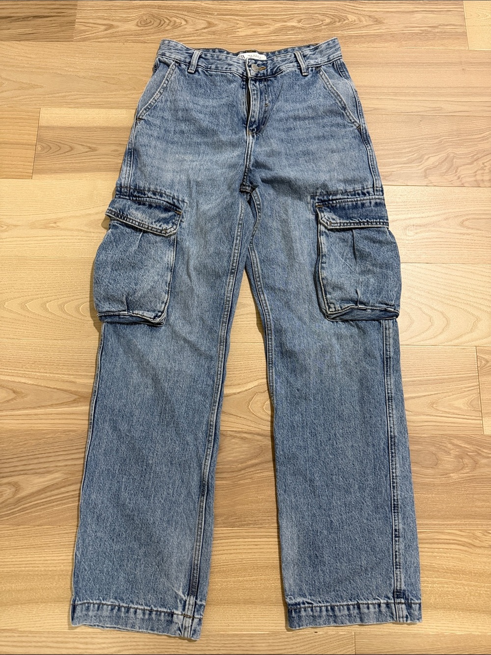 Zara Light Wash Denim Jeans